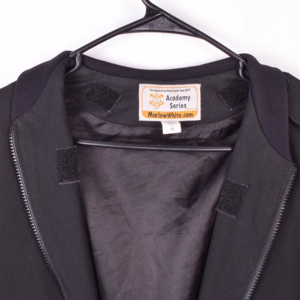 Marlow White Academy Series Men's Size Medium Black Military Jacket